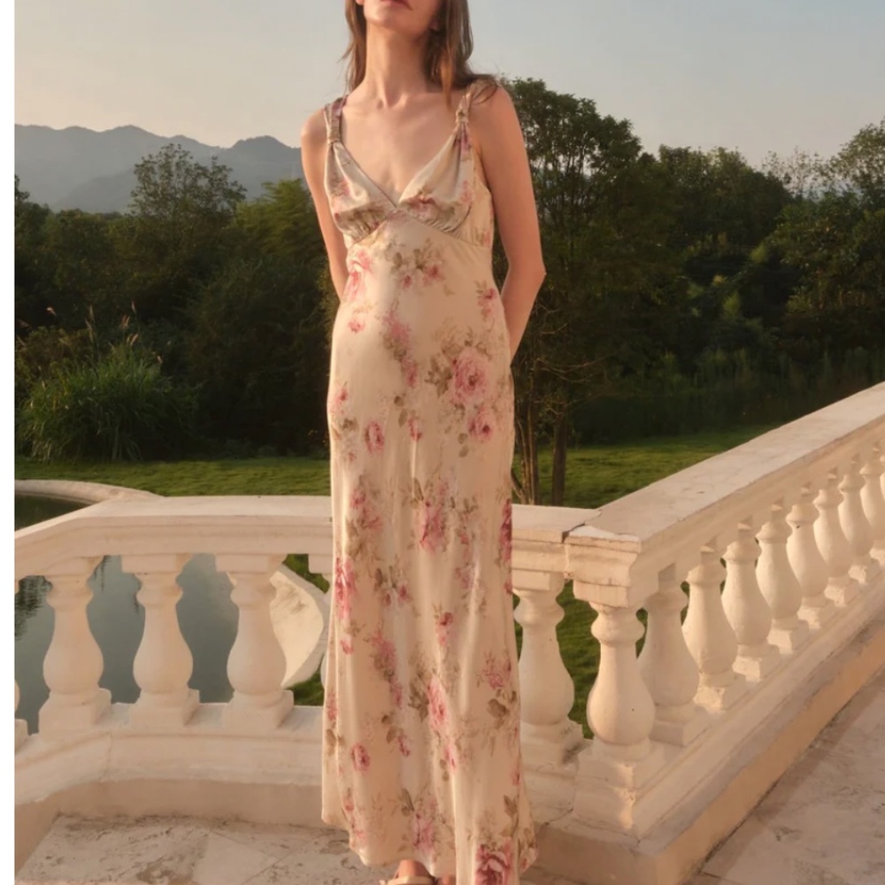 Maison Amory Free People Candlelight Slip - Divine Rose